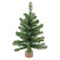 Northlight Mini Canadian Pine Medium Artificial Christmas Tree with Faux Wood Base - 18" - Unlit